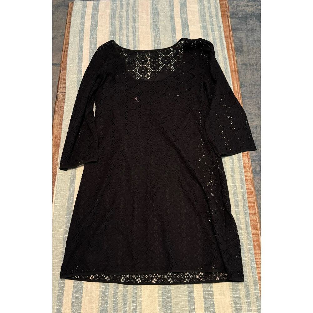 🖤 LILLY PULITZER Topanga Dress XL Black Breakers Lace NWT Classic Lace LBD - Picture 8 of 10